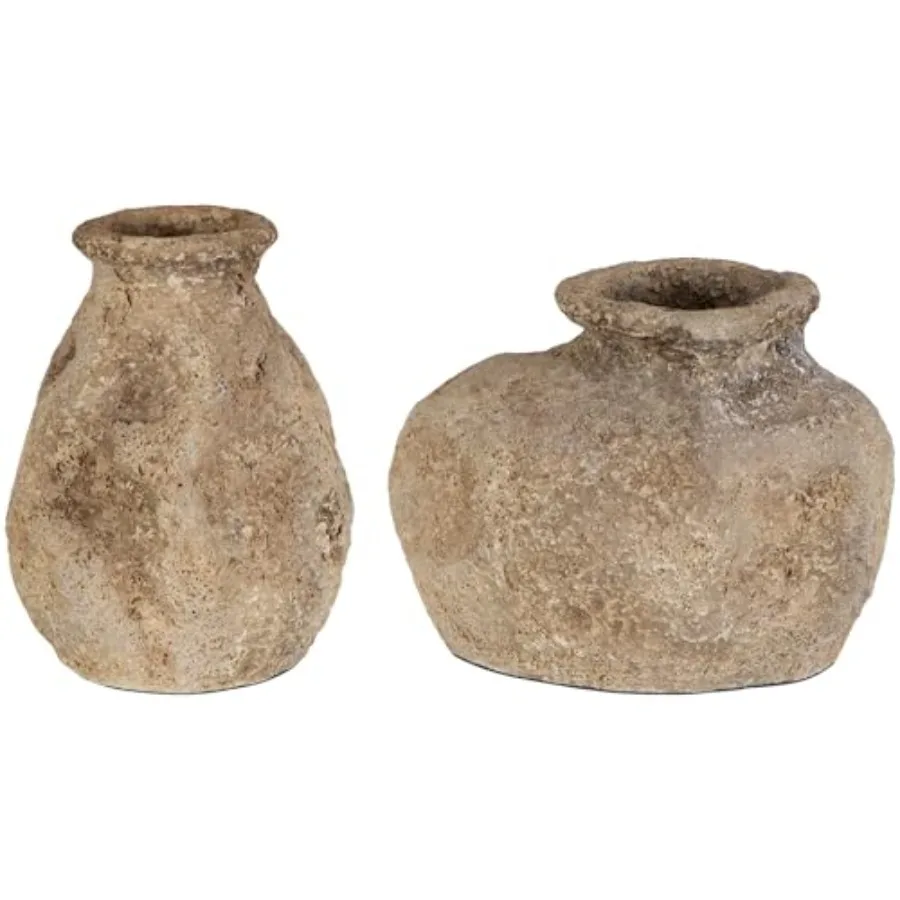 Ancient Echos vase set for home decor ceramic matte black handcrafted texture and balanced proportions