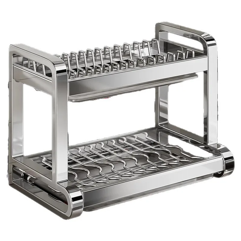 

Stainless steel, storage rack, kitchen multi-function, shelf, drain
