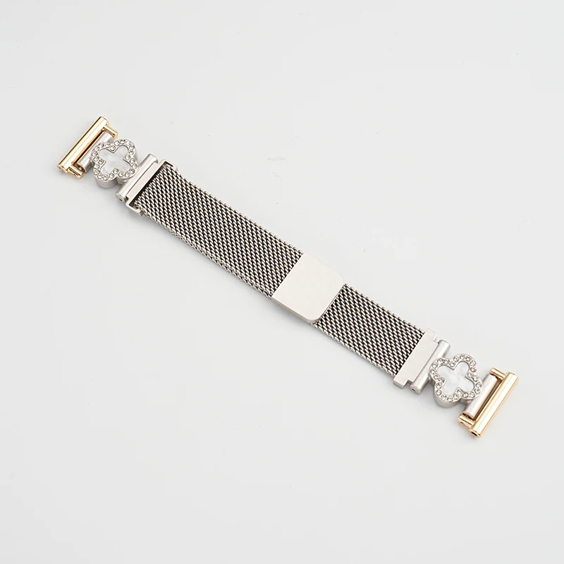 Stainless steel chain strap For Huawei Watch GT4 GT5 41mm Bracelet 18mm net metal Magnetic silver black starlight watchband