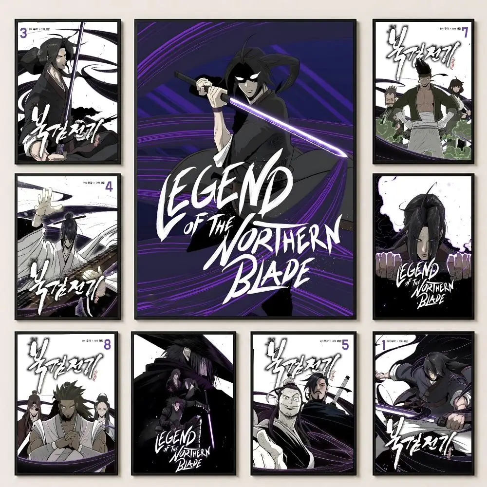 comic Legend of the Northern Blade Poster Poster HD Printing Premium Style for Home Decor for Bedrooms Hallways Cafes Gift