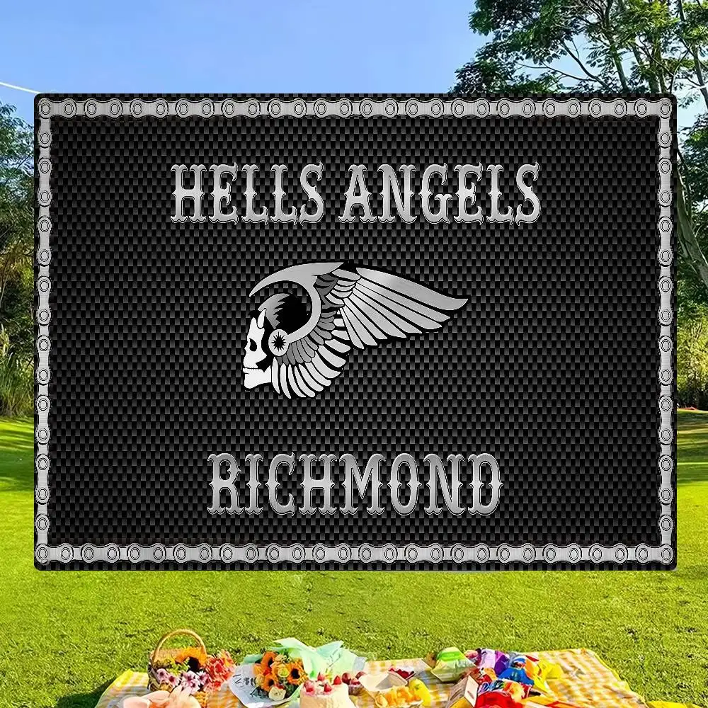 H-Hells A-Angels Anime High End Quality Banner Printing Artistic Atmosphere Style Camping Flag