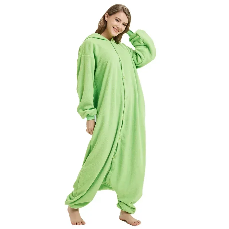 New 2025 Monster Mike Cosplay Kigurumi Adults Onesies Women Pajamas Fleece Costume Jumpsuit eqs9X