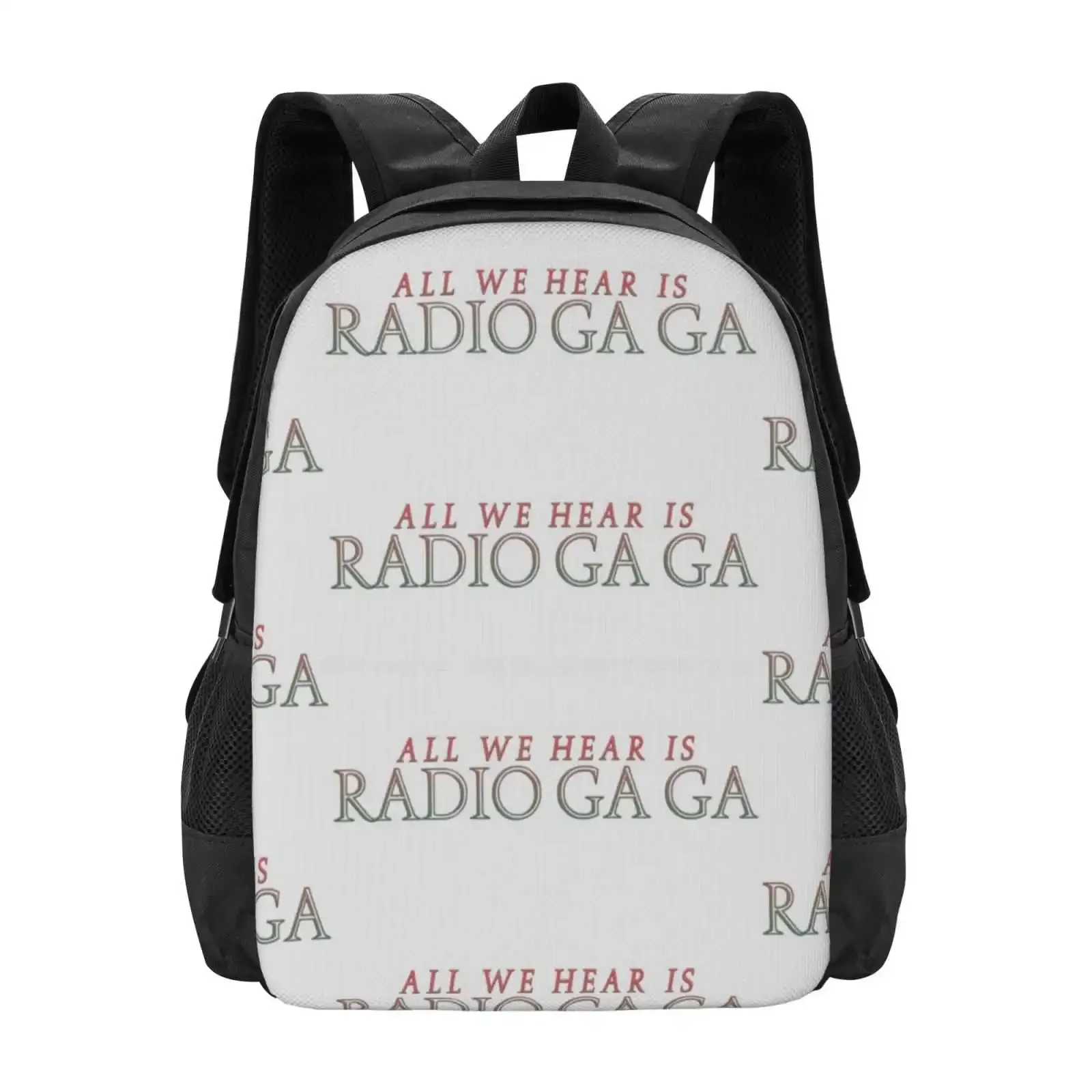 

Radio Ga Ga Hot Sale Schoolbag Backpack Fashion Bags Queen Band Radio Ga Ga Roger Taylor Freddie Brian May John Deacon