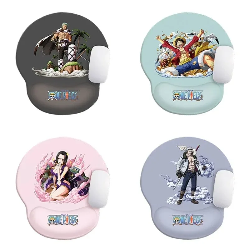 One Piece anime cartoon Luffy Chopper Sanji mouse pad wrist guard soft silicone pad kawaii three-dimensional small wrist rest