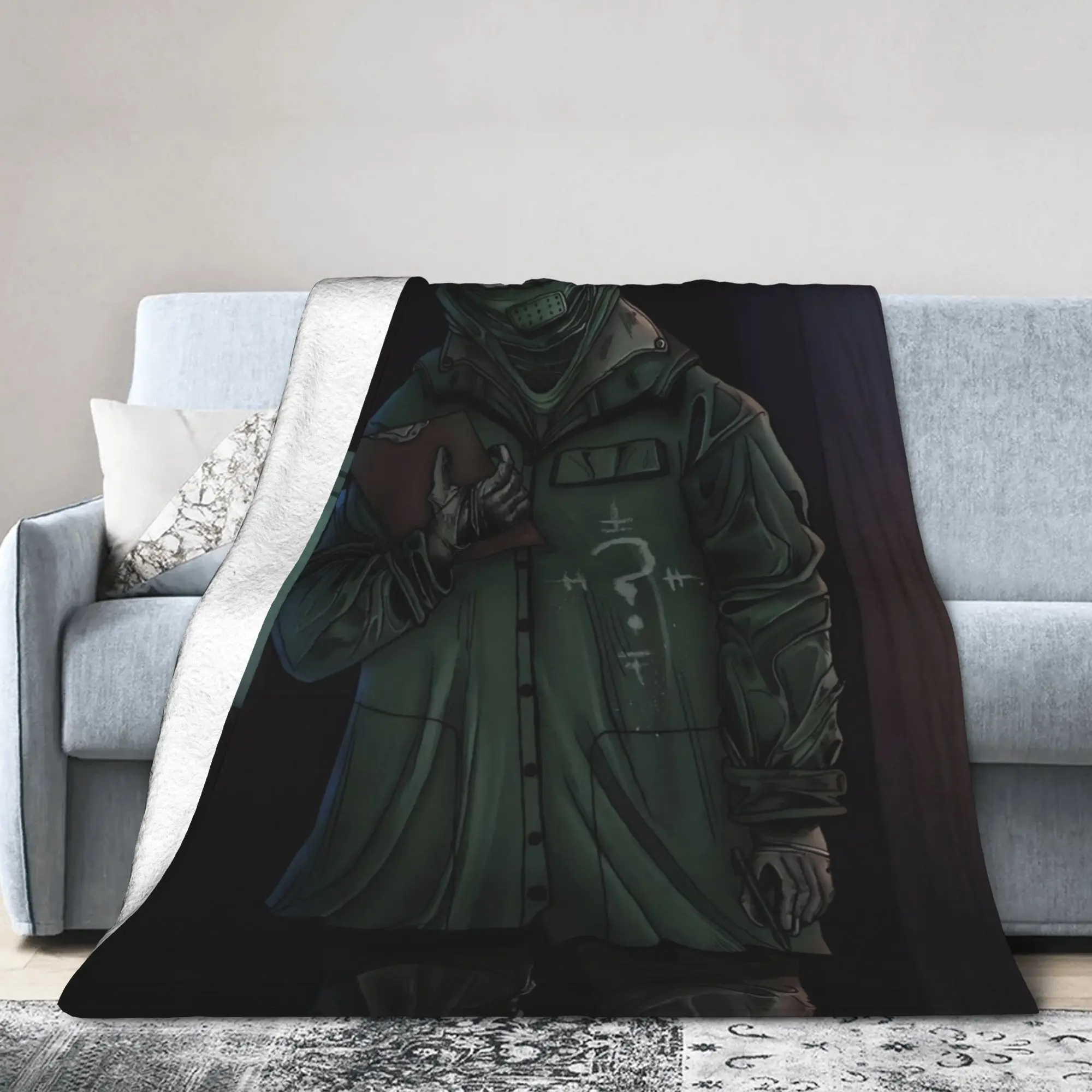 Paul Dano Riddler Blanket Cover Fleece Bat Man Lightweight Thin Throw Blanket for Outdoor Travel Bedspread