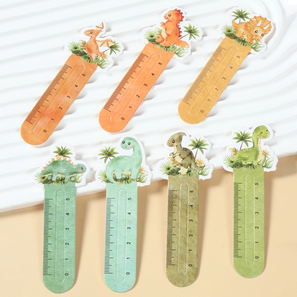 Cartoon Dinosaur Animal Bookmarks Ruler Jungle Animal Birthday Party Decor kids Dinosaur Party Supplies Favor Classroom Prize