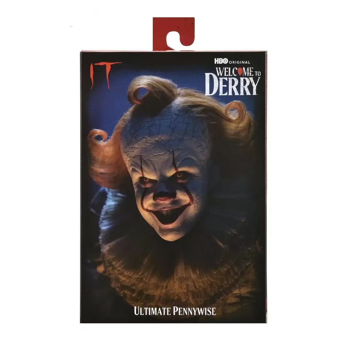 Op voorraad: NECA 45429 IT Welkom in Derry Ultimate Blood Pennywise 7" actiefiguur, officieel gelicentieerd horror-collectiemodel.