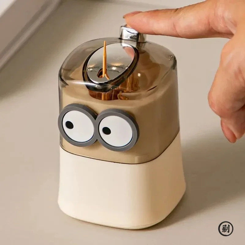 Creative Toothpick Storage Box Automatic Pop-up Toothpick Box Home Living Room Dining Room Push-type Toothpick Holder