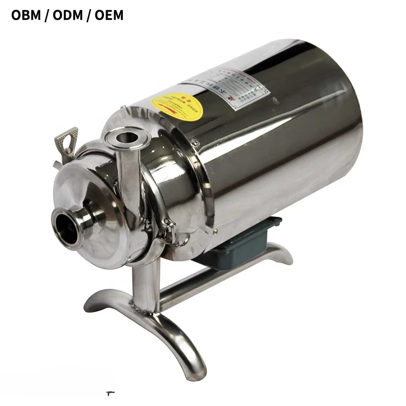 

Automatic Sanitary transfer bear milk electric 1hp sanitary food grade stainless steel centrifugal 3kw with motor