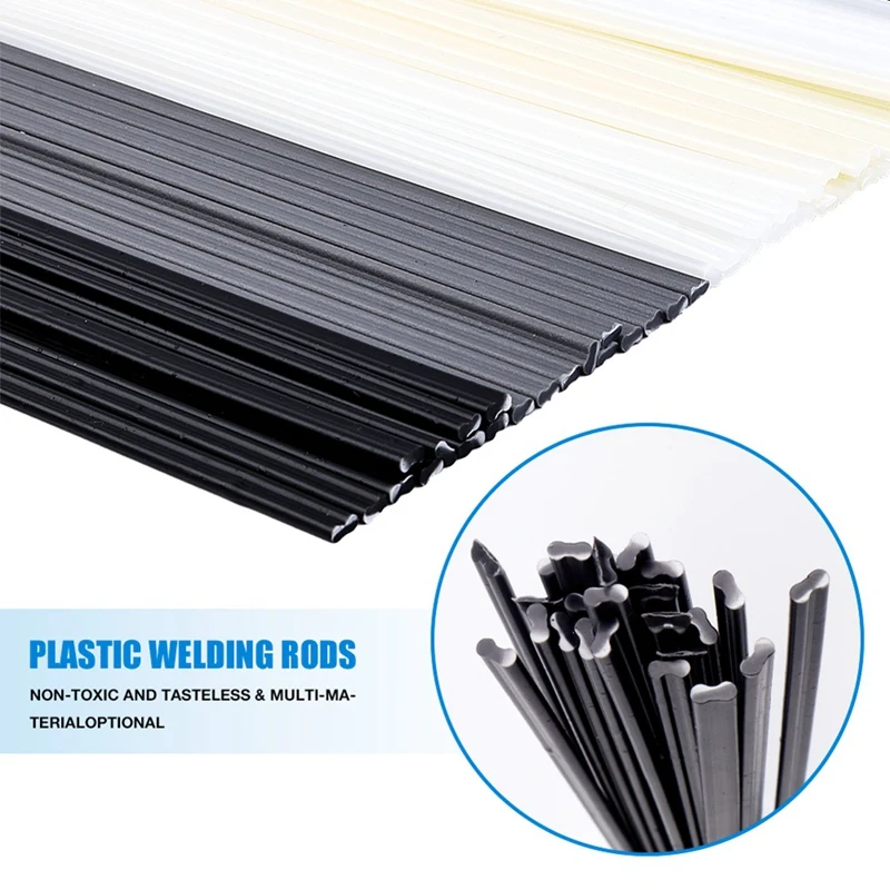 110Pcs Plastic Welding Kit,ABS PP PVC PE Plastic Welding Rods,Stainless Steel Welding Repair Mesh,Car Bumper Repair Tool