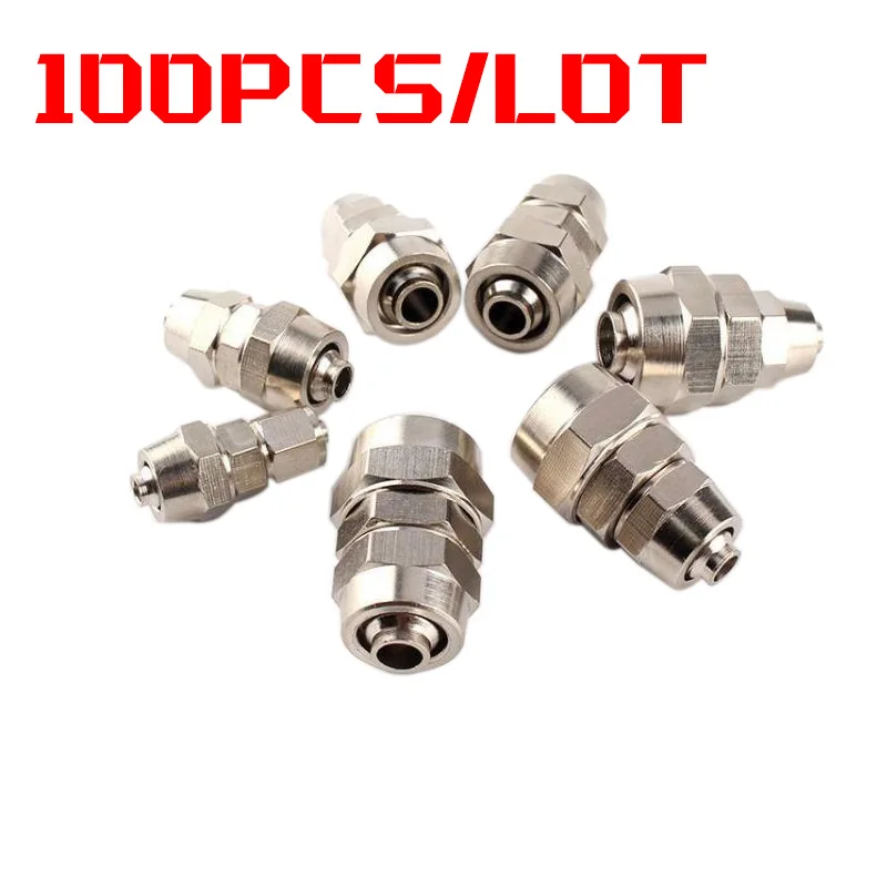 

Pneumatic Fitting 100PCS PG Series Pneumatic Fitting Quick Twist Straight Through Hose Air Connector PG6-4 PG8-6 PG10-8 PG12-10