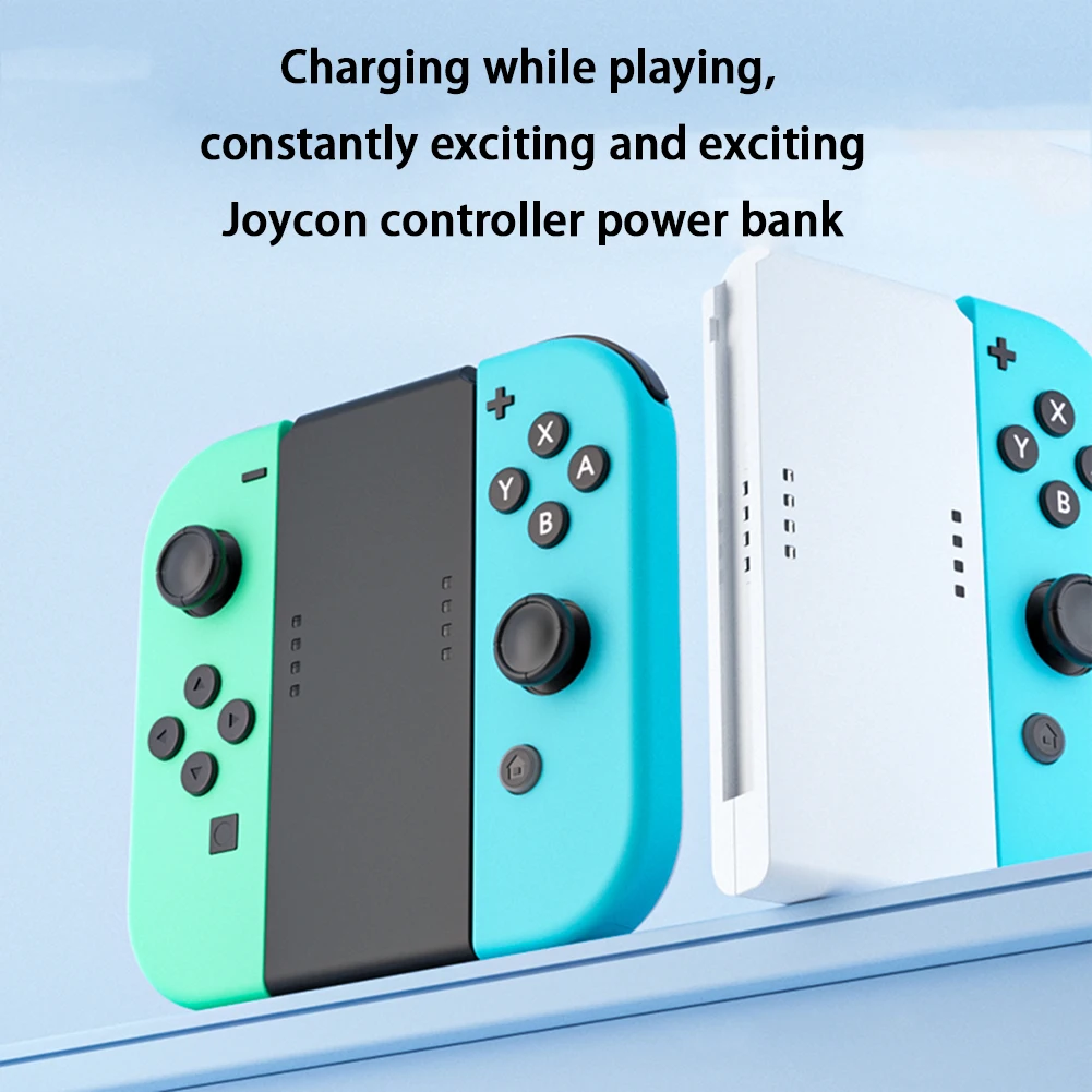 ل Joypad شحن قبضة 3400mAh مستطيل على شكل جهاز شحن TPYE-C محطة شاحن للتبديل Joy-Con تحكم