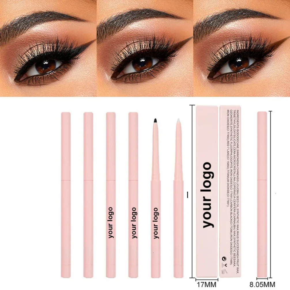 4 Colors Gel Eyeliner SmudgeProof WaterproofSweatproof Natural LongLasting Private Label Custom Logo Vegan Makeup Wholesale