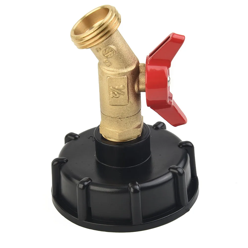 Stop Banging Your Knuckles Get Easy Water Access with IBC Tote Water Tank Adapter, Includes Brass Faucet and Removable Connector