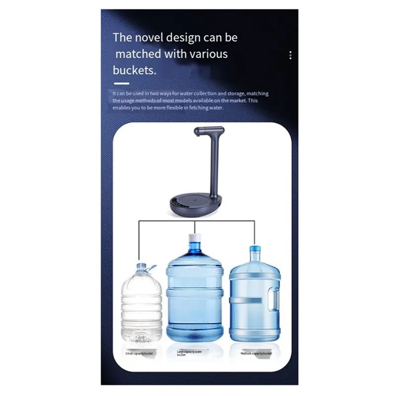 Efficient-Electric Bottled Water Pump Household Water Dispenser Automatic Water Pump Mineral Water Dispenser view 2