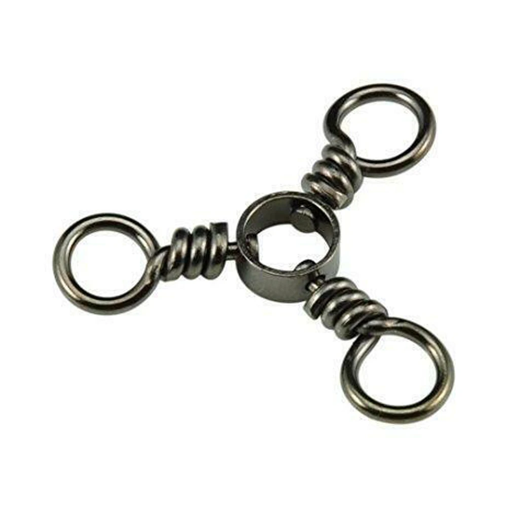 

Fishing Tackle Fishhooks Black Nickle 3 Way Swivel Hook Three-way Swivel Fishing Swivels Trigeminal Swivels Fishing Connector