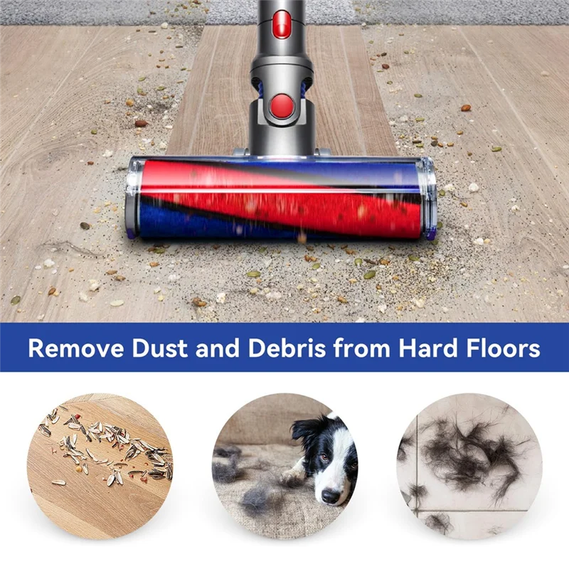 Vervanging Onderdelen Accessoires Onderdelen Zachte Roller Borstel Voor Dyson V6 V7 V8 V10 V11 Draadloze Vacuüm Bijlagen-A-A58E