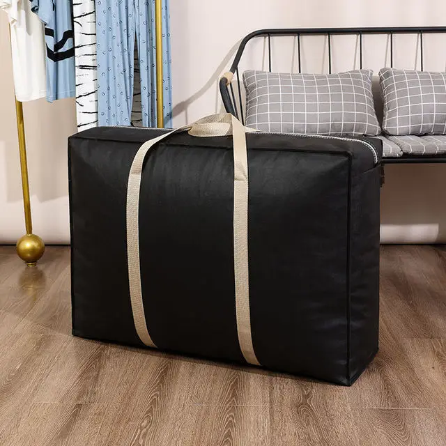 Borsone pieghevole portatile nuovo di zecca borsa da viaggio per casa in movimento borsa da viaggio pieghevole di grande capacità borsa da viaggio per vestiti con cerniera