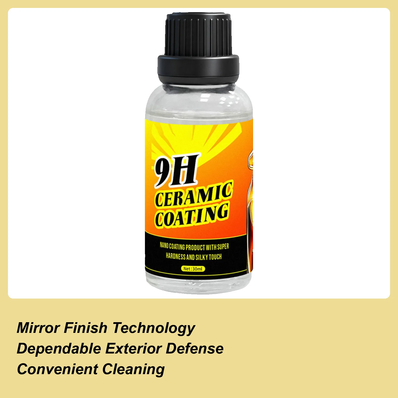 Revestimiento de coche, 30ml, protección brillante, agente de restauración 9H para pintura automotriz, vehículo, RV, camión, brillo de detalles Exterior