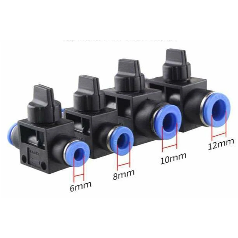 سا HVFF هوائي سريع صمام خط أنابيب مشترك منظم صمام يدوي التبديل موصل بو خرطوم القصبة الهوائية 4 68 10 12 ملم sa-8 sa-10 HVFF-6 #6