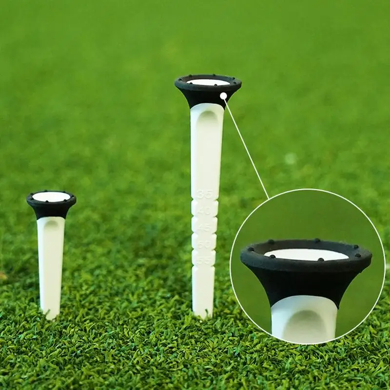 

Long Golf Tees Adjustable Scale Golfing Tees 6 Long Tees Golf 2 Golf Tees Short Portable Golf Accessories Improve Ball Stability