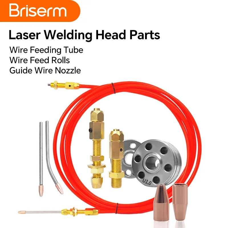 SUP Qilin Laser Welding Wire Feeding Tube 3m 5m U V Wire Feed Rolls Guide Wire Nozzle 0.8 1.0 1.2 1.6 Wire Feeder Accessories