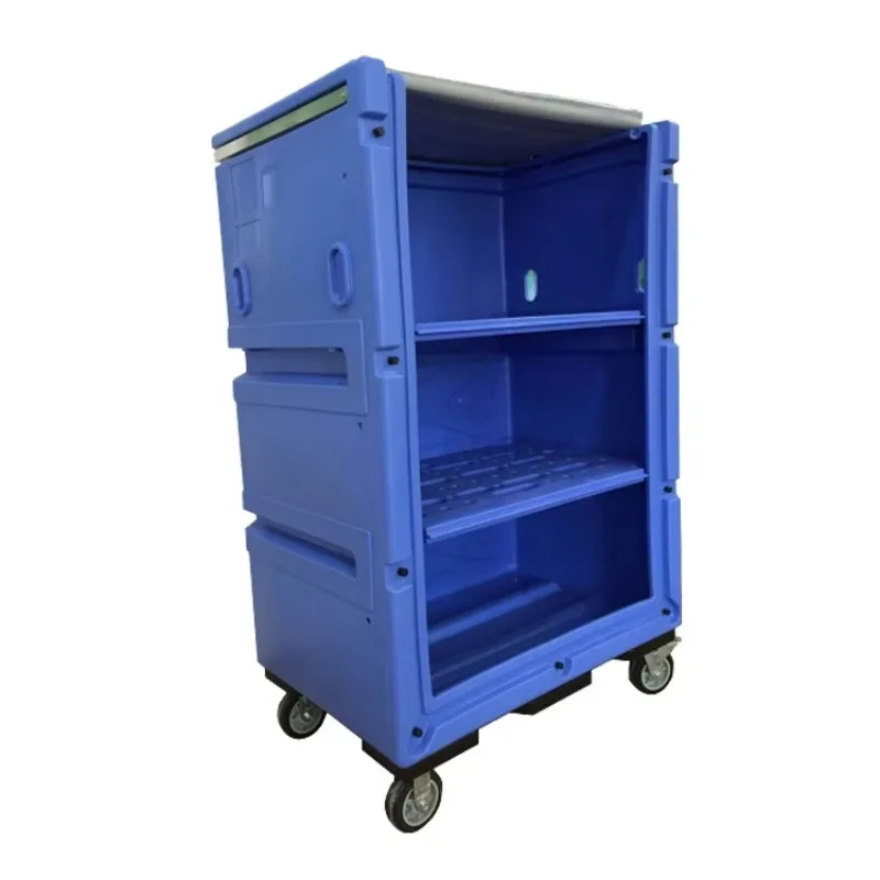 Cleaning Trolley Plastic Housekeeping Linen Laundry Cart