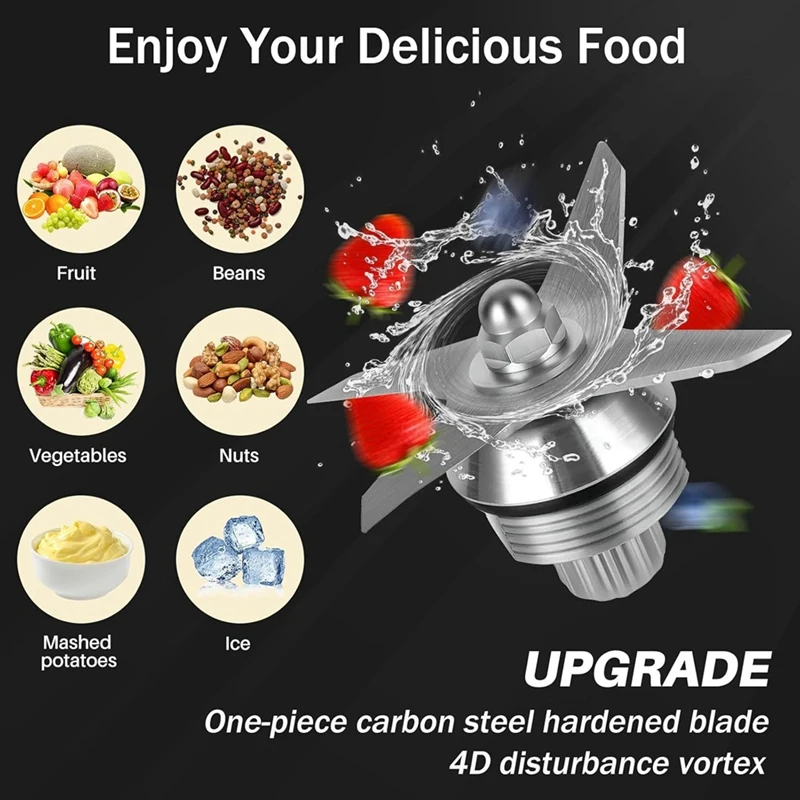 【Berserkk】สําหรับ Vitamix 64OZ เหยือกเครื่องปั่นเปลี่ยน 5200 5000 6500 7500 Pro500 750 เครื่องปั่นคอนเทนเนอร์ Tamper เครื่องมือ STICK