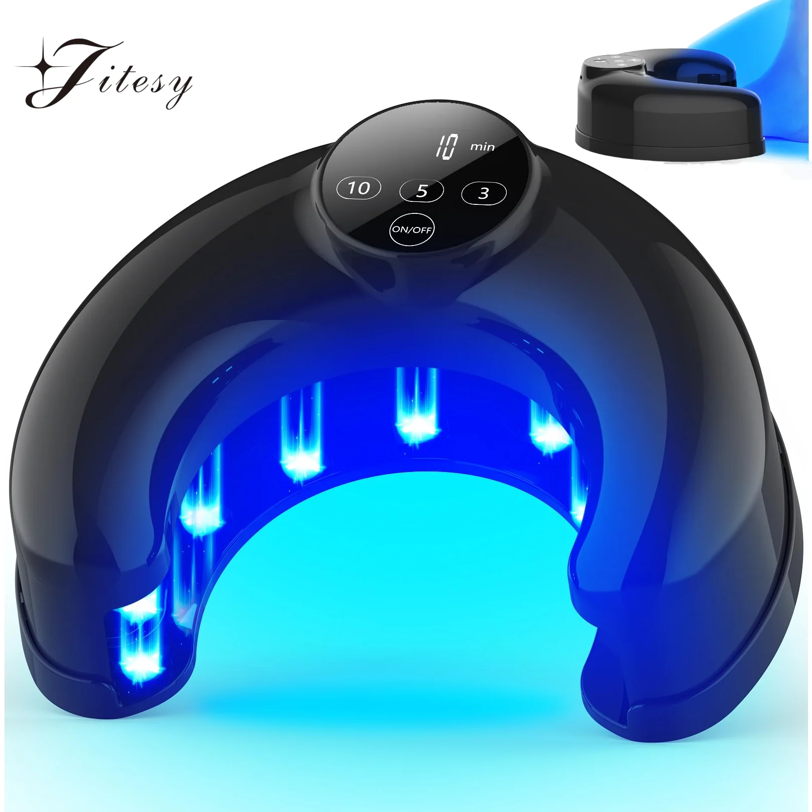 Wireless Nail Fungus Laser 45w 8*910NM+14*470nm Blue Light Nail Fungus Treatmen&Repair Devicefor Damaged&Discolored