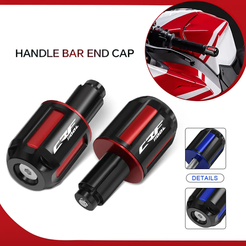 

Motorcycle CNC Handlebar Grip Plugs Anti Silder Cover For CRF1000L CRF1100L crf1100l crf1000l handle grip Accessories
