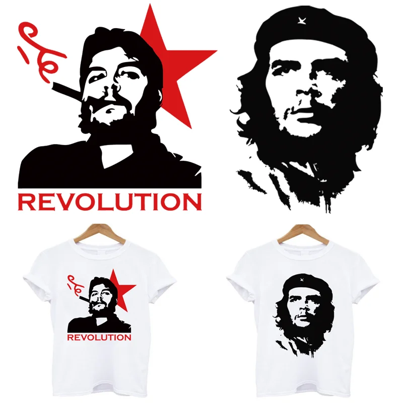 2 sztuk/partia naprasowanki Ernesto Guevara Che Guevara na termo-samoprzylepne naszywki na ubrania termotransferowe