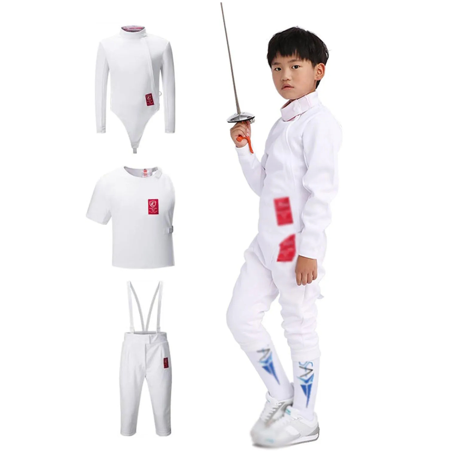 New 350NW Fencing Jacket Uniform Suit (Pants/Jacket/Vest Set) Classic Male Fencing Training Protective Suit for Foil Epee Saber