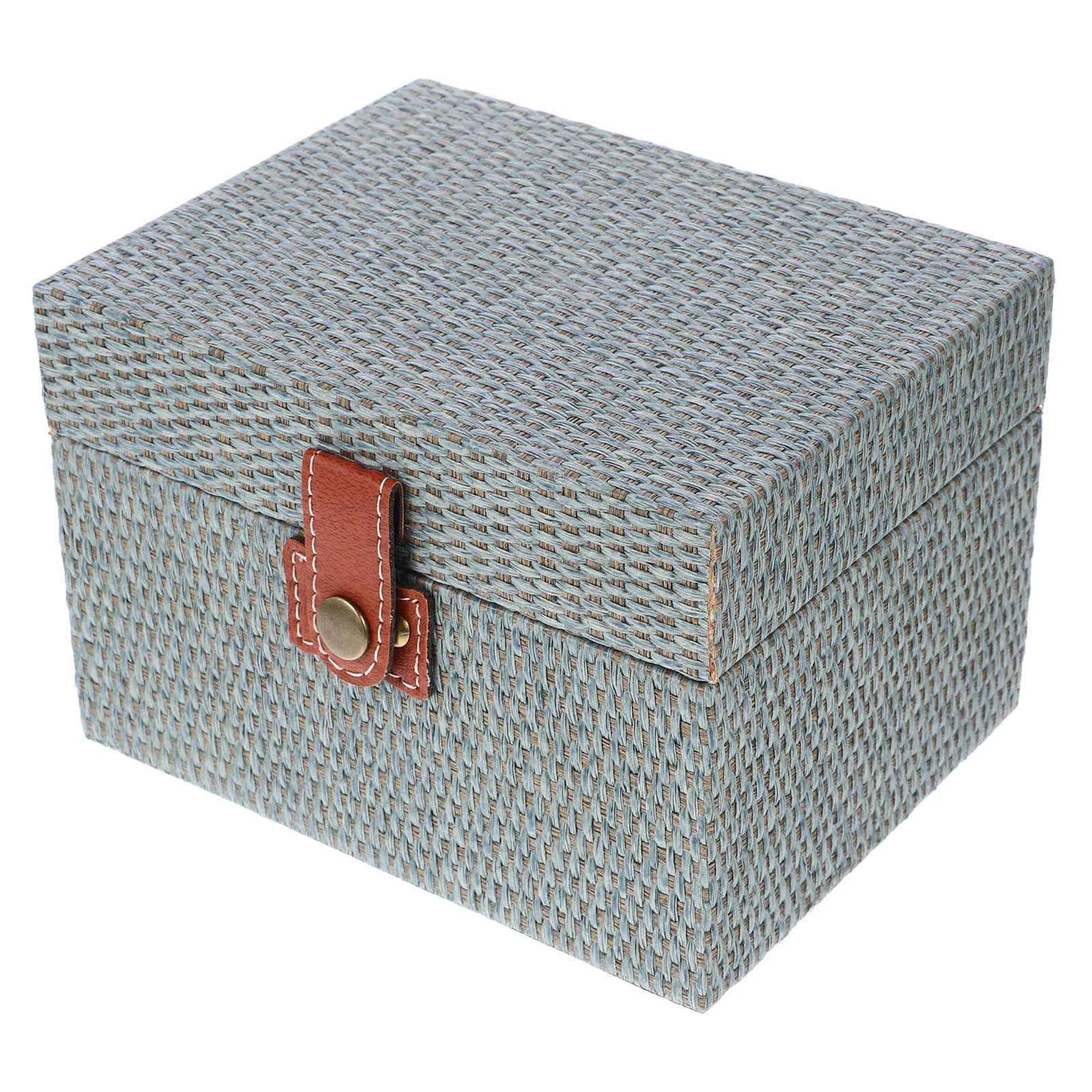 1 قطعة صندوق مجوهرات خشبي متعدد الوظائف حقيبة للتخزين لخواتم القلائد أقراط الساعات مفاتيح عملات منظم سطح المكتب حلية