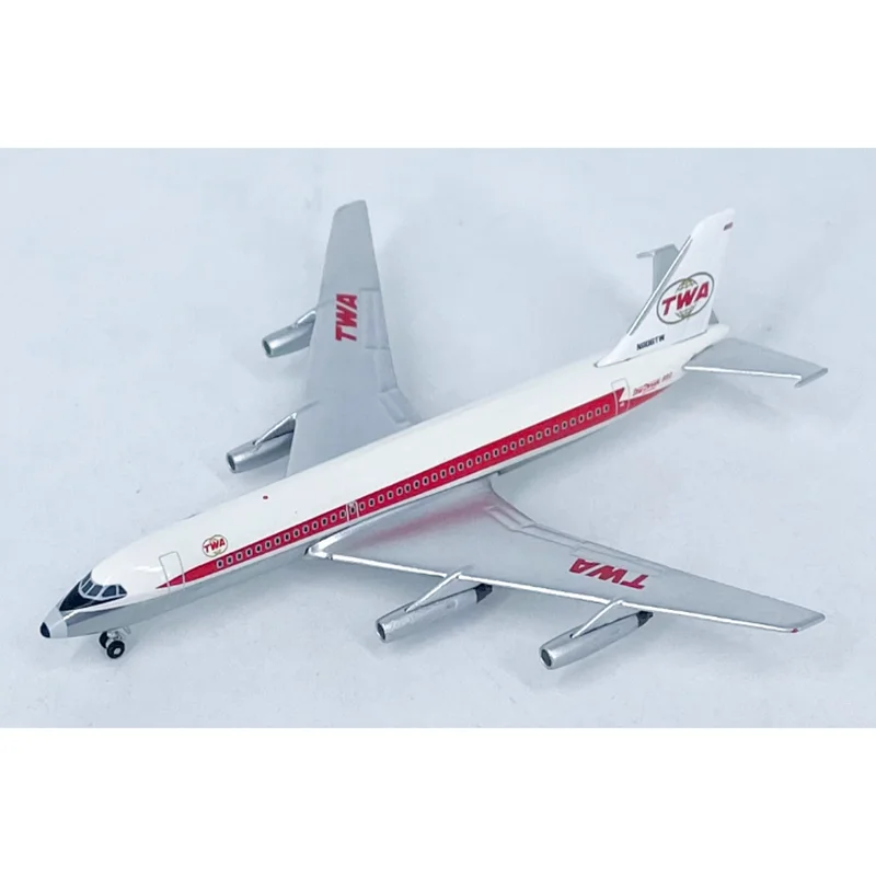 Pressofuso in scala 1/500 TWA Convair 880 N806TW Modello di aereo Simulazione in lega Collezione finita Decorazione Display Regalo