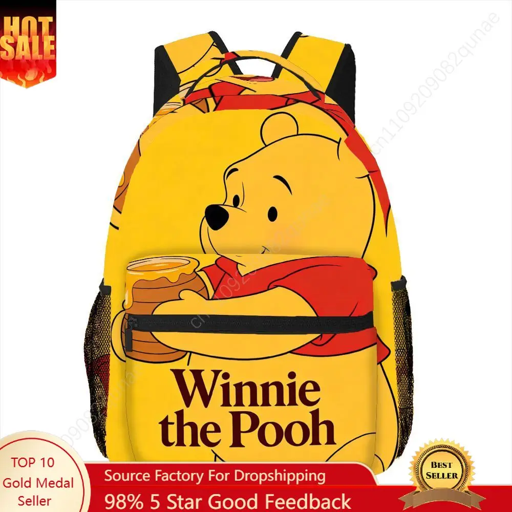 

1pc Disney Winnie the Pooh Half-Body Cartoon Print Backpack Suitable for Street Style Photography Casual Daily Wear Ideal Gift