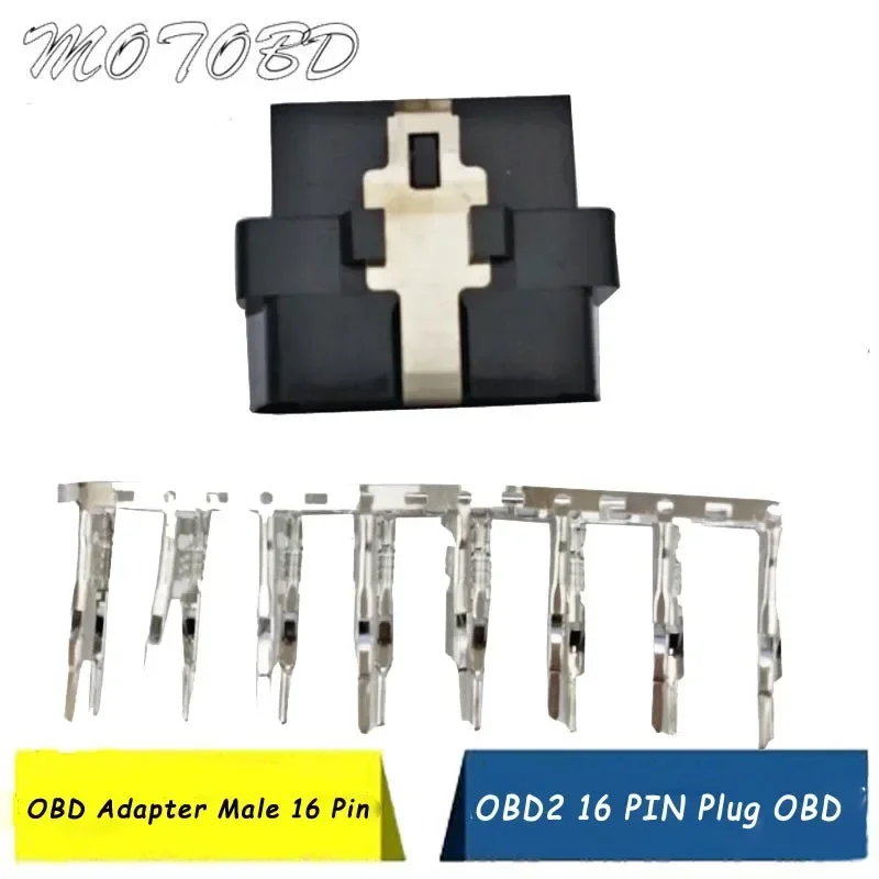 

Автомобильный разъем OBD2, 16-контактный штекер, 16-контактный OBD II OBD2, диагностический кабель для инструментов с 16-контактным разъемом