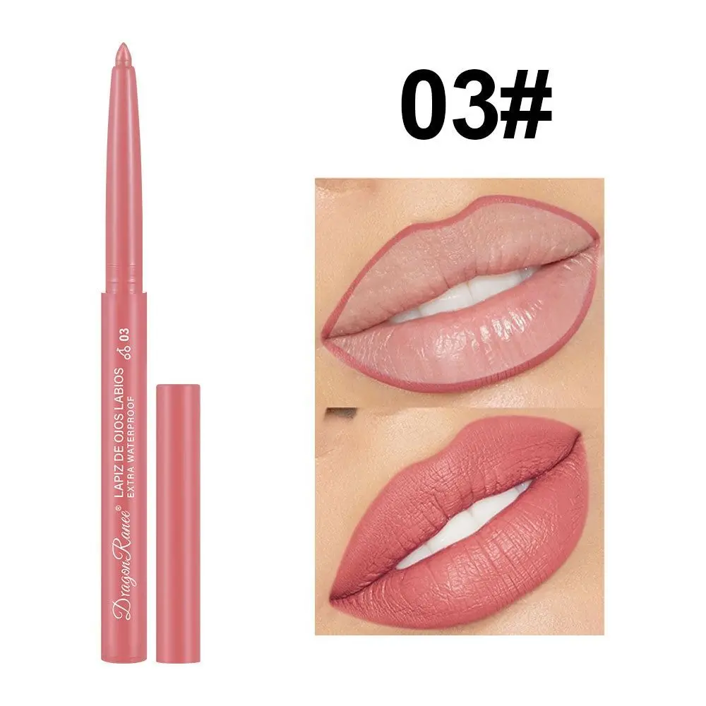 Lápis Matte Lip Liner, Lipliner impermeável, Natural Contorno Lip Line, Velvet e Velvet Lip Liner, Novo