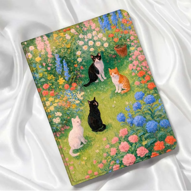 

Popular Cat Art Flower For Xiaomi Redmi Mi Pad 4 5 6 6s 7 7s SE Pro 2 11 Plus Max 12.4 11 11.2 12.5 8.7 inch Tablet Case