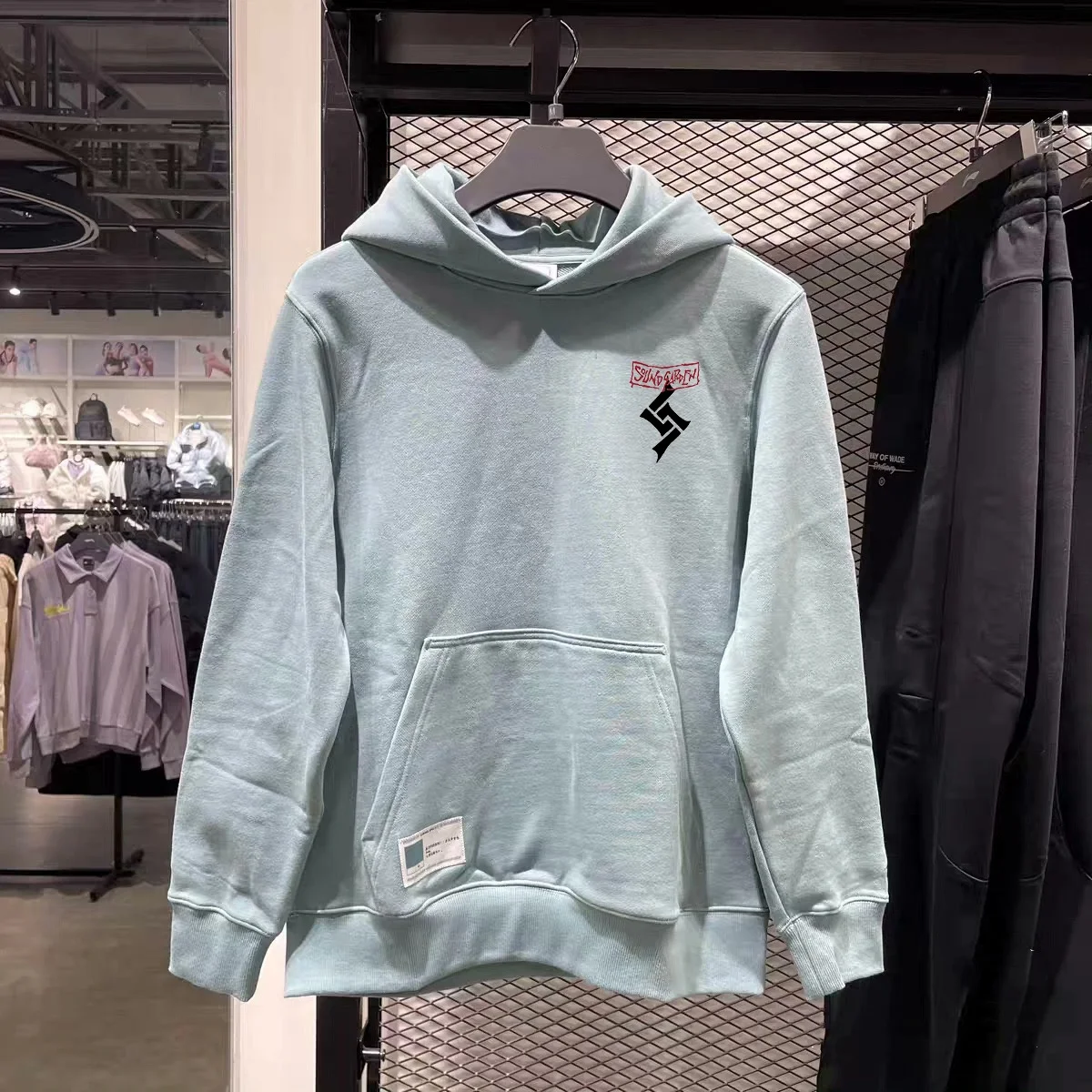 

Худи Outlet Brand Tagl Autumn Thin American Sle ex, модное, молодежное, повседневное, с длинным рукавом, с принтом, свободного кроя