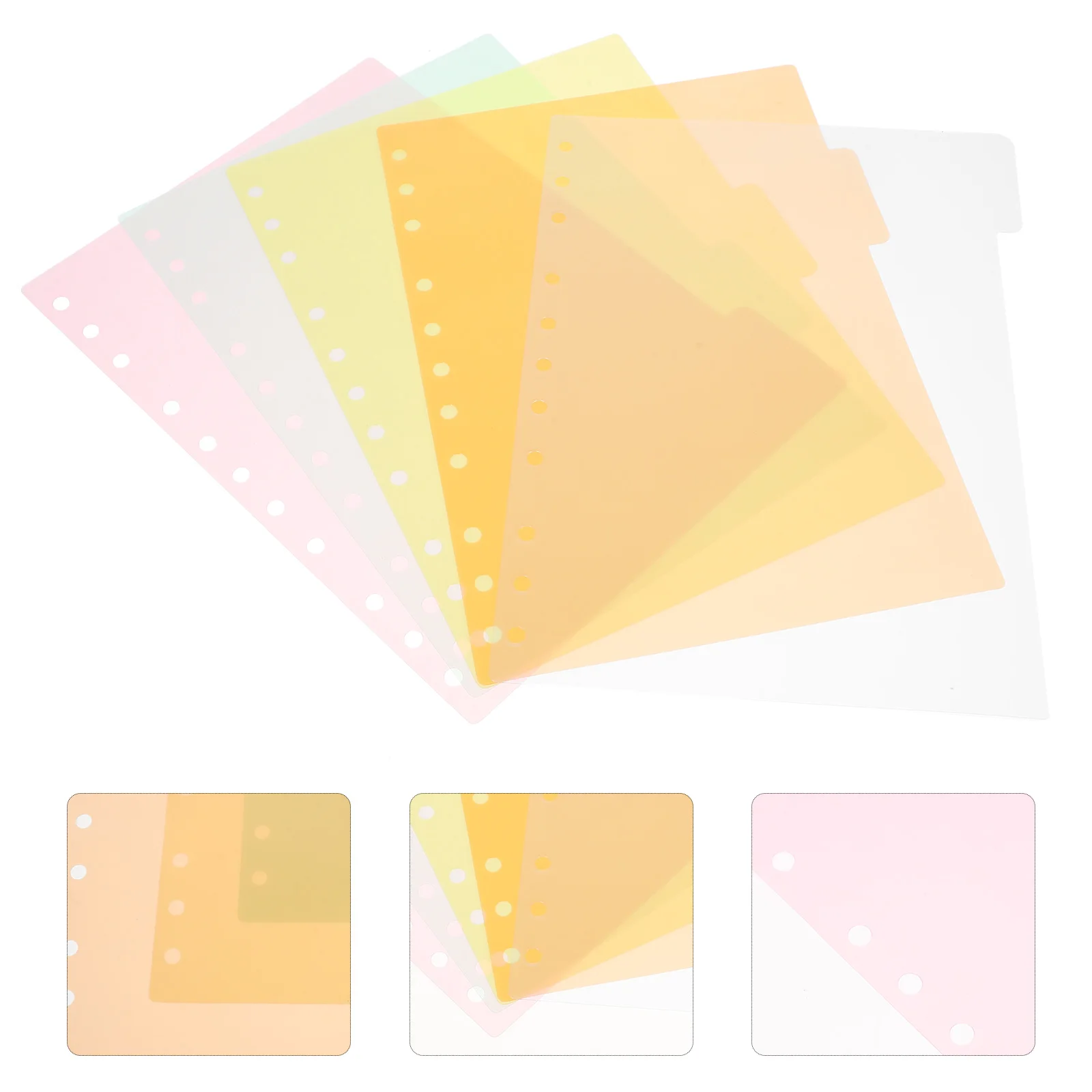 

Plastic Binder Dividers Detachable Tabs For Office Notebook Book File Folder Index Markers Page Divider Tabs Notepad
