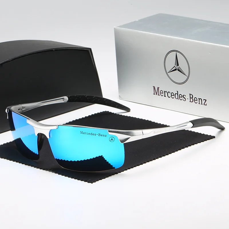 

For Mercedes Benz A B C E V R-Class A45 C43 CLA GLA GLC SL Car Luxury Men Driving Polarized Sunglasses Anti Glare Driver Goggles