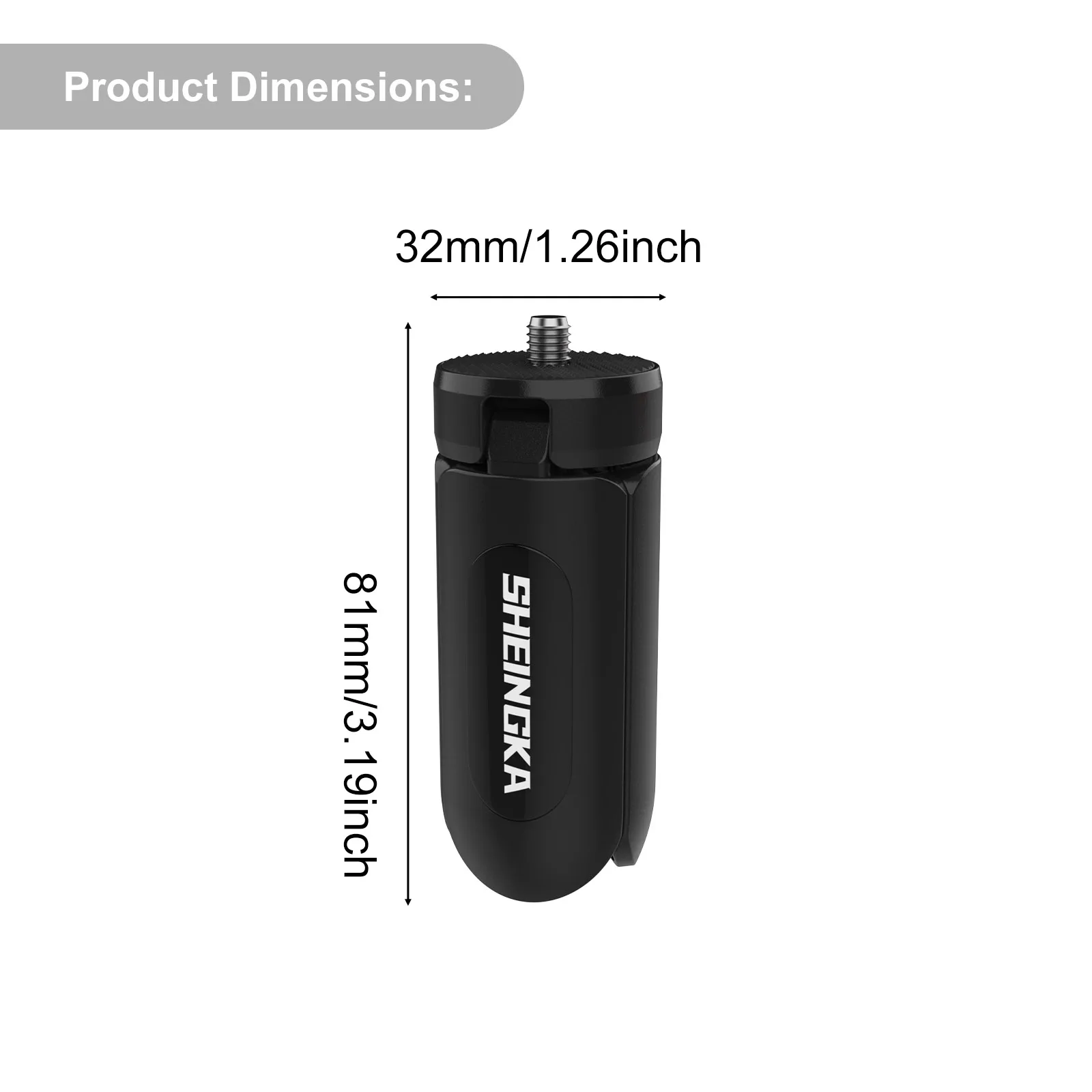 Magnetischer Mini-Schnellverschluss-Universal-Stativgriff für GoPro Insta360 DJI Osmo Action-Kamera mit 1/4-Zoll-Schraubenadapter. ﻿ – Detail 13