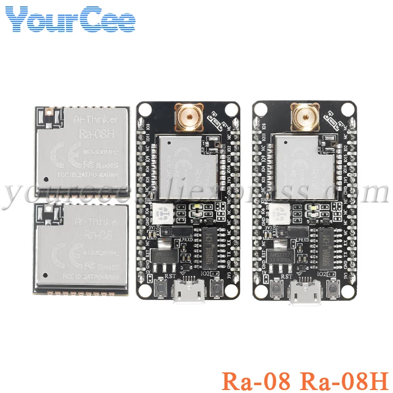 Ra-08 Ra-08H LoRaWAN Development Board Module Ra-08-Kit Ra-08H-Kit ASR6601 chip 410-525MHz 803-930MHz MCU SMA Interface