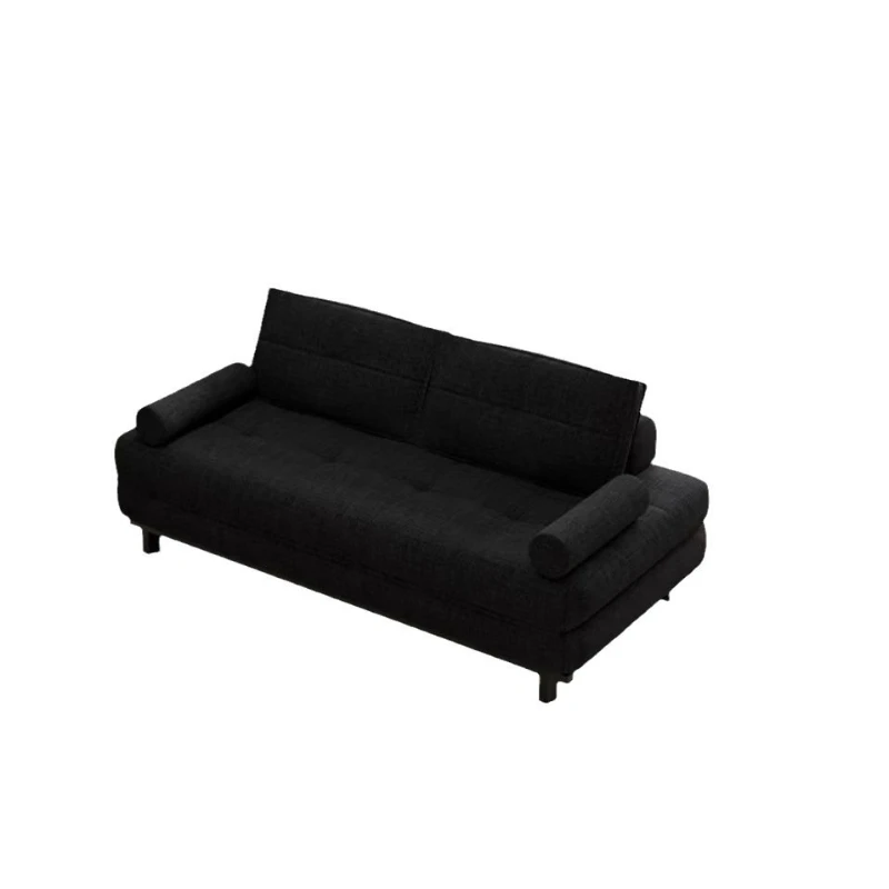 

Black leather fabric single double bed and breakfast small apartment hotel living room foldable sofa bed
