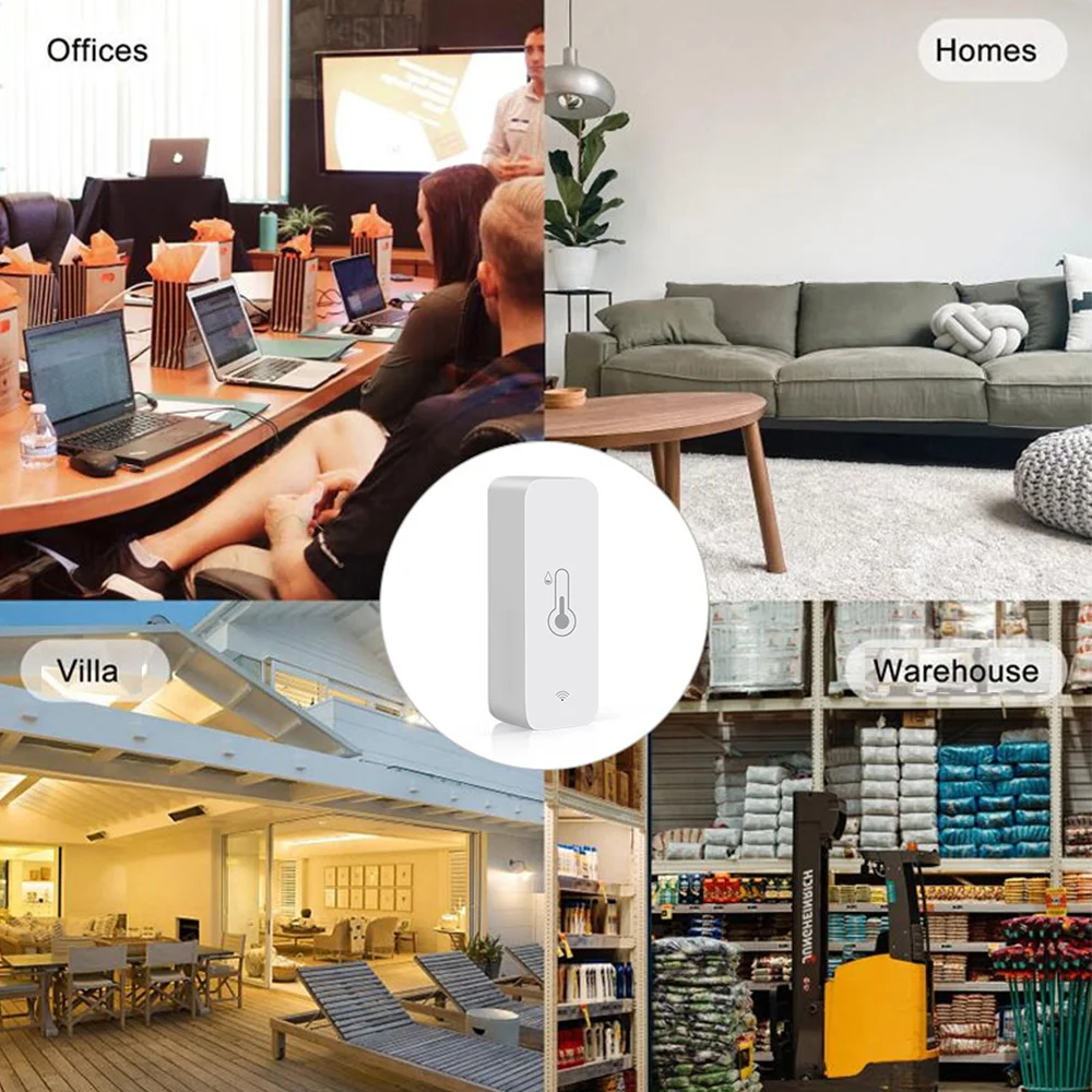 Tuya WiFi Temperature Humidity Sensor Smart Sensor APP Remote Control Thermometer Hygrometer workwith Yandex SmartLife Alexa image 5