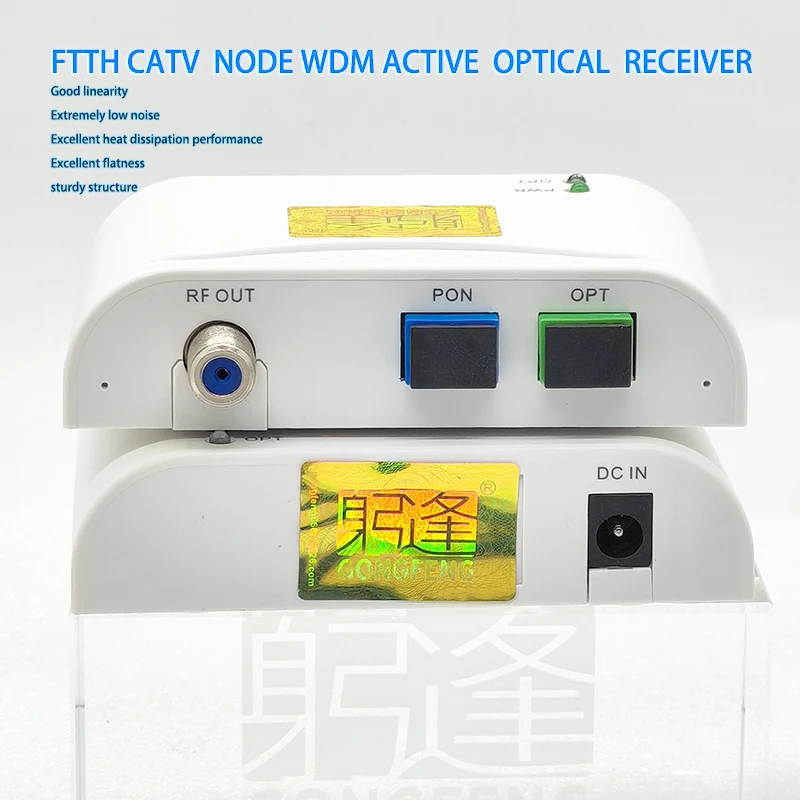 

Активный оптический мини-приемник FTTH CATV с WDM-триплексером, портами SC/APC RF, компактный дизайн, лучшая цена от производителя