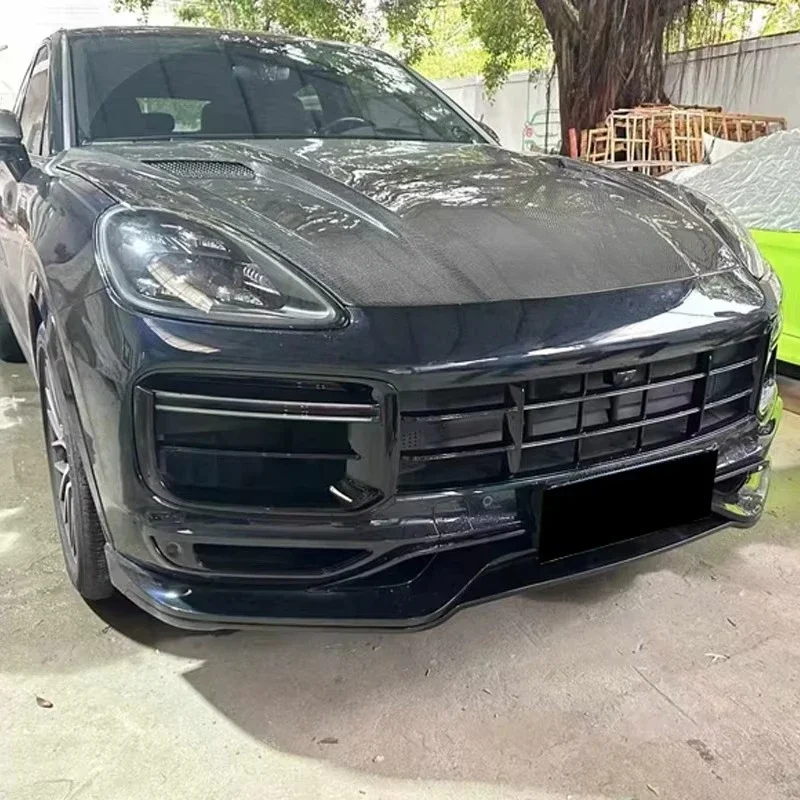 New 9YA 9Y0 Dry Carbon Fiber Hood for Cayenne-Screw-On Installation 3K Twill Weave 4
