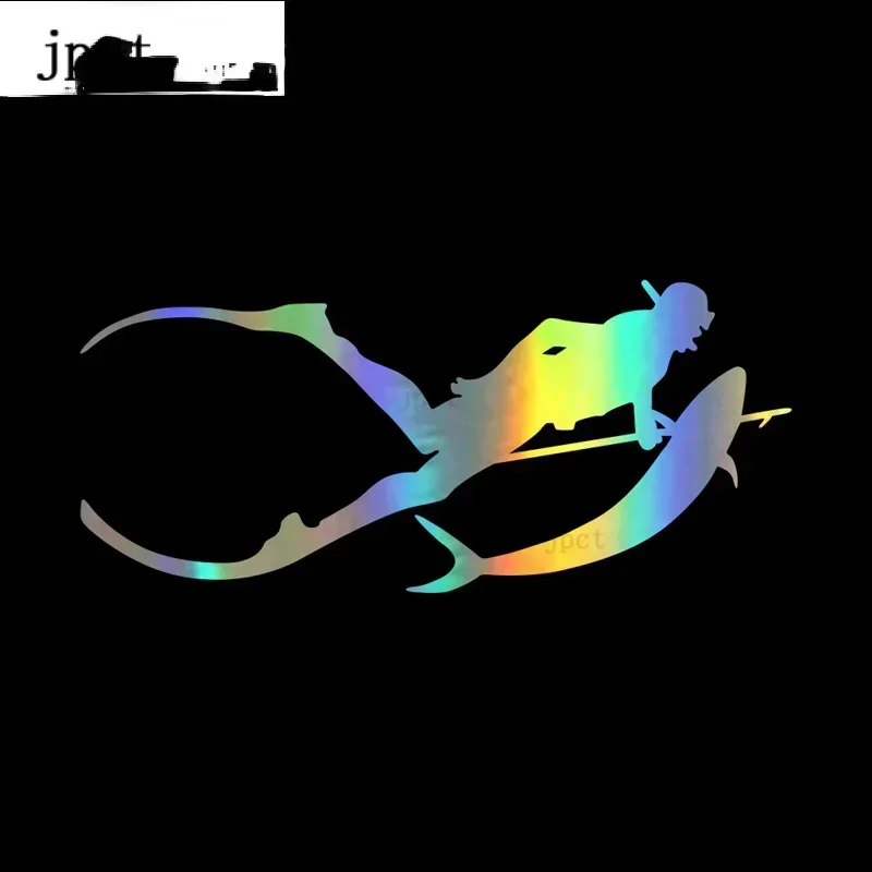 

Автомобильные наклейки без дайвинга, копья, рыбалка, дайвинг, интересный 3D мотоцикл, форма 30 см x 13,3 см