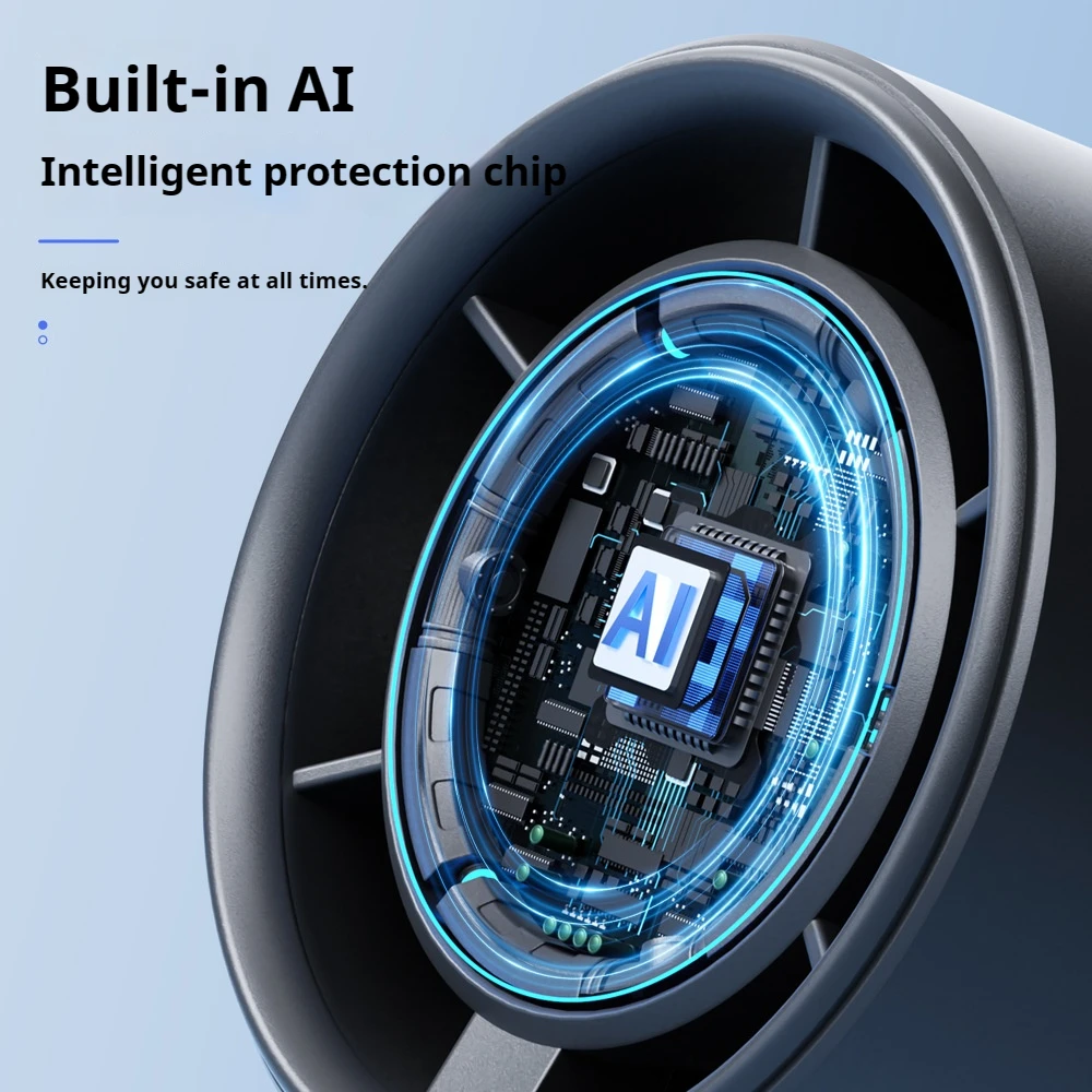 Portable Turbo Electric Fan 100 Speed Wind adjustment USB Recharge Small Cooling Fan Led Power Digital Display Home Appliance