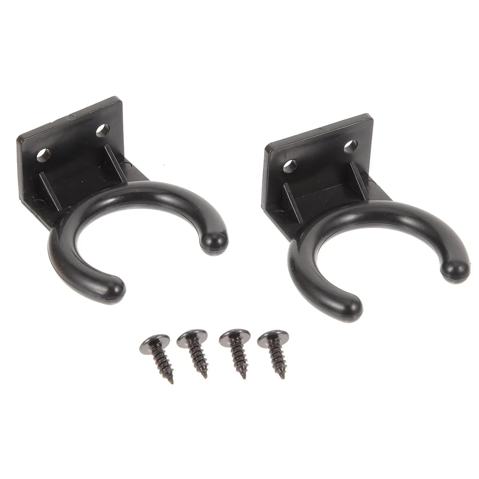 4pcs Microphone Hanging Ring Diameter Plastic Holder Storage Rack for Wireless Mic Stand KTV Home Hotel Conference Room Use